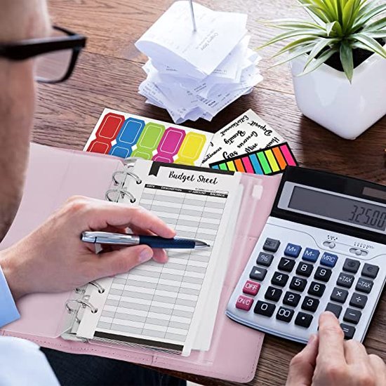 Budgetplanner Budget planner, money sleeves, ring binder, financial