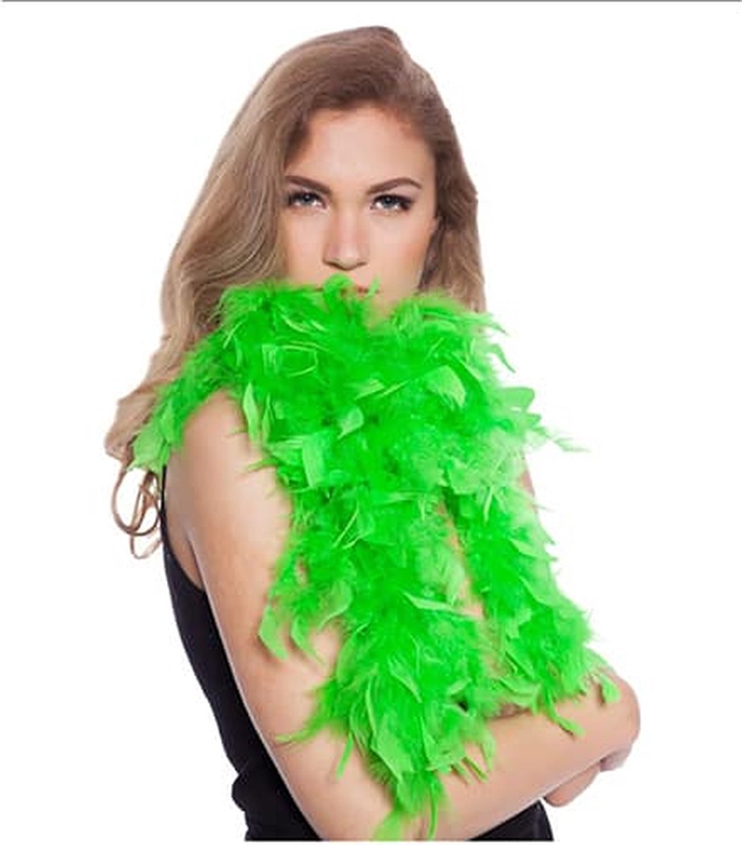 2x pièces de luxe boa en plumes noires 180 cm - Accessoires de costumes de  carnaval