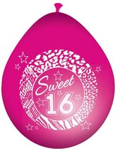 Sweet 16 Roze Ballonnen - 8 stuks