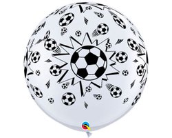 Qualatex - Ballonnen voetbal (2 stuks) - WK voetbal 2026 - WK voetbal versiering - Olympische spelen