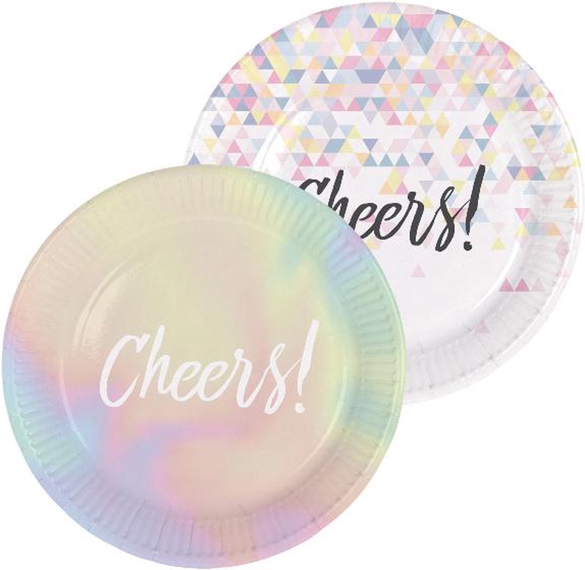 Cheers Parelmoer Borden 23cm - 6 stuks
