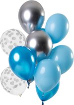 Folat - Ballonnen Aquamarine 30cm - 12 stuks