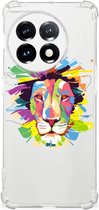 GSM Hoesje OnePlus 11 Leuk TPU Back Cover met transparante rand Lion Color