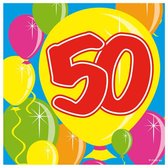 Folat - Servetten 50 jaar Ballonnen (20 stuks)