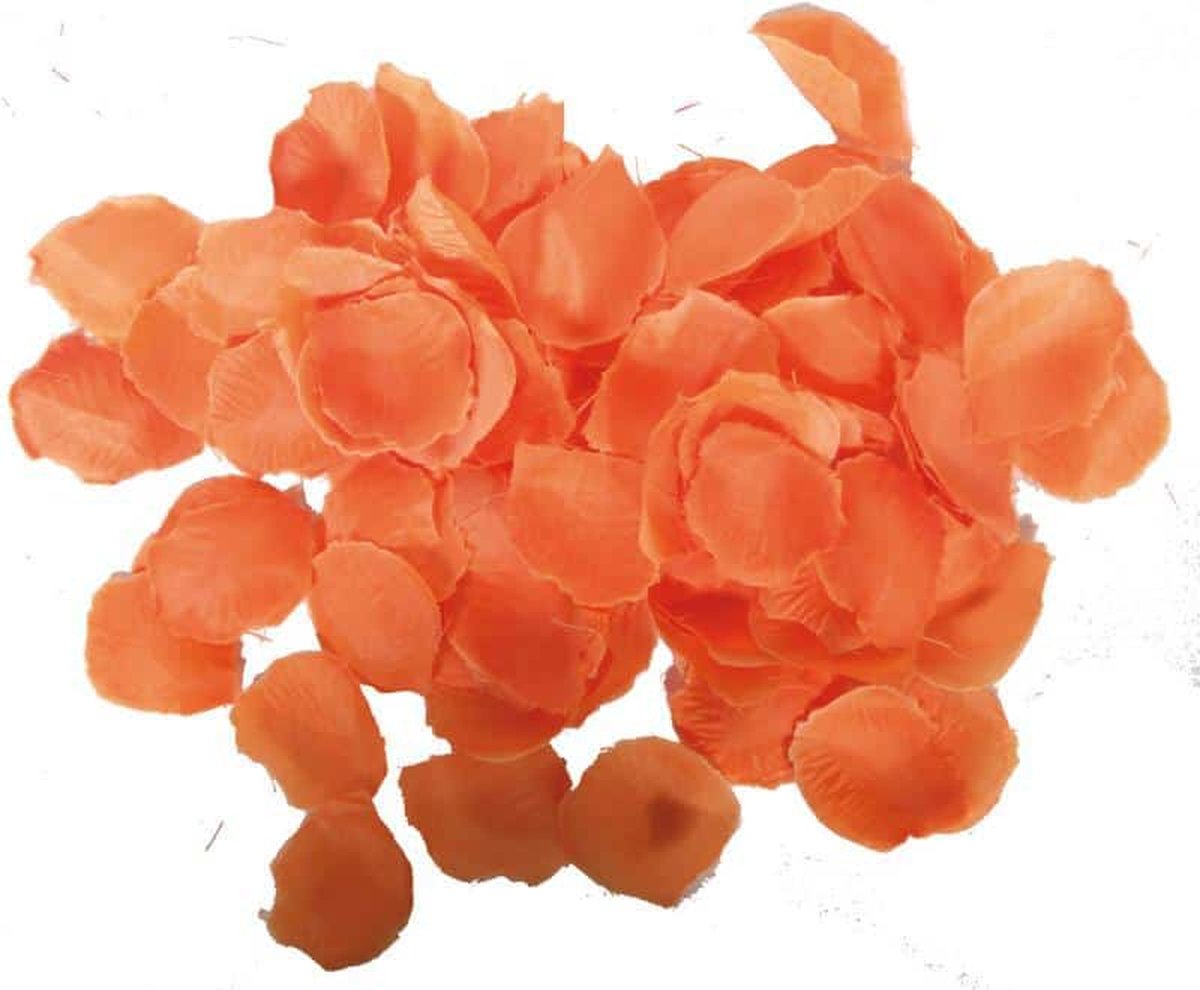 Luxe oranje rozenblaadjes
