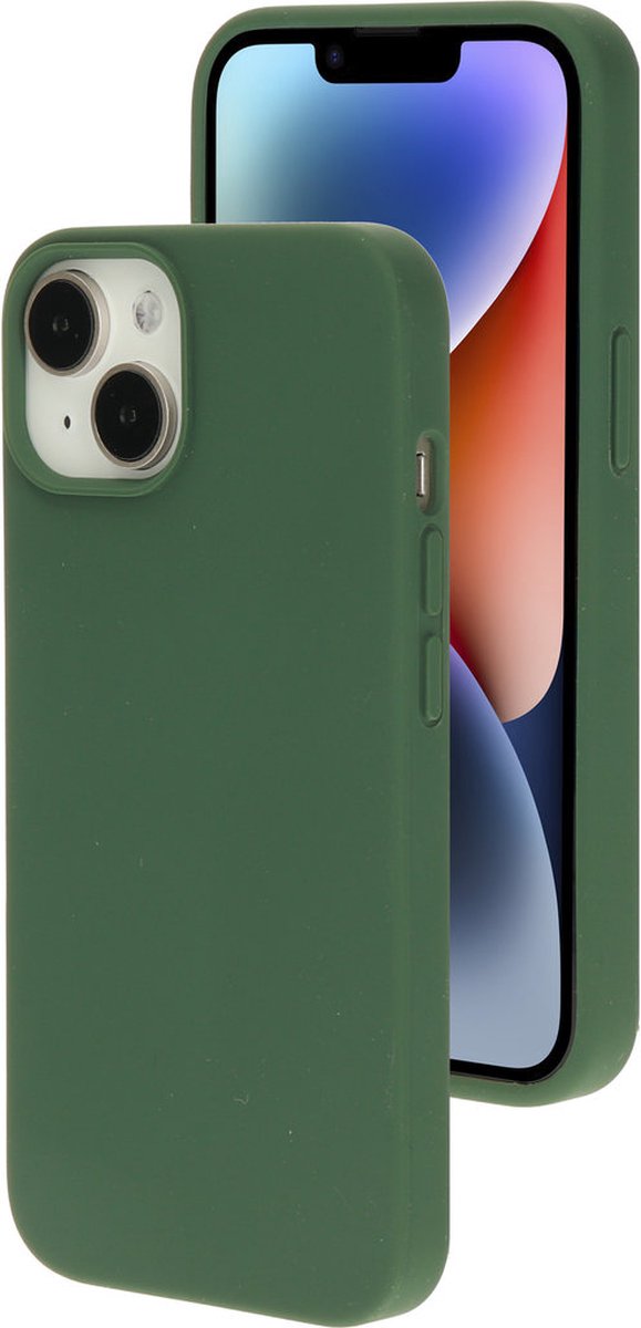 Mobiparts hoesje geschikt voor de Apple iPhone 14 - Siliconen - Groen