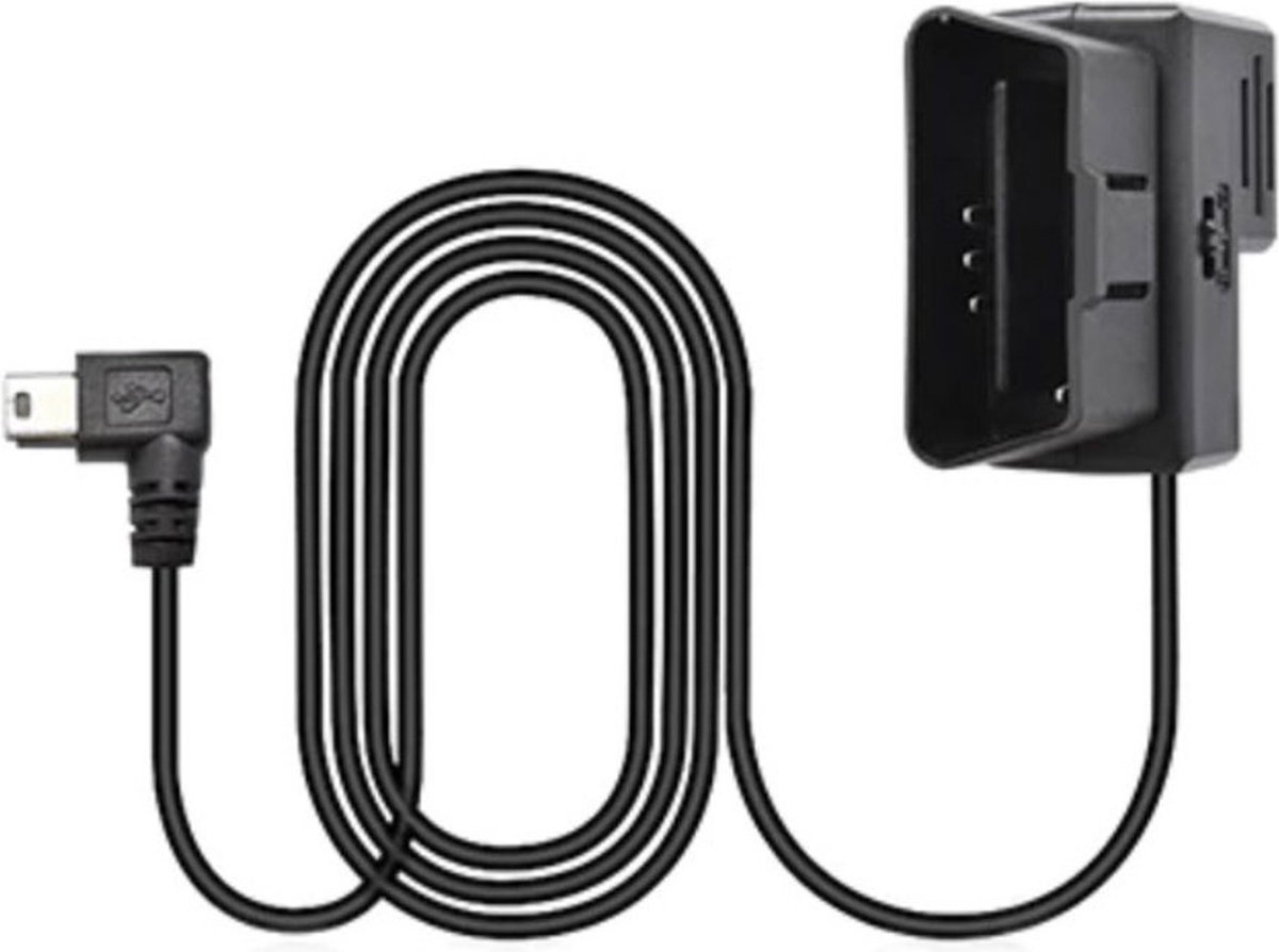 VCTparts Auto Dashcam Continue Voeding Hardwire OBD Kabel Voeding Mini USB [3.5M 12v/24v]