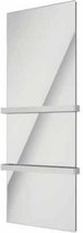 Welltherm Spiegel infrarood paneel Handdoek droger met 1x éénzijdig open Handdoekhouder chroom | 660 Watt | Spiegel | 60 x 150 cm