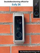 Deurbelbescherming Eufy 2K - RVS zilver (anti-diefstal cover - videodeurbel bescherming - videodeurbel beschermer - videodeurbel hoes - videodeurbel cover - beveiligingscamera beschermer nr.3)
