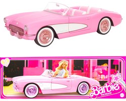 Barbie The Movie auto - Barbie Film auto - Roze Corvette Convertible