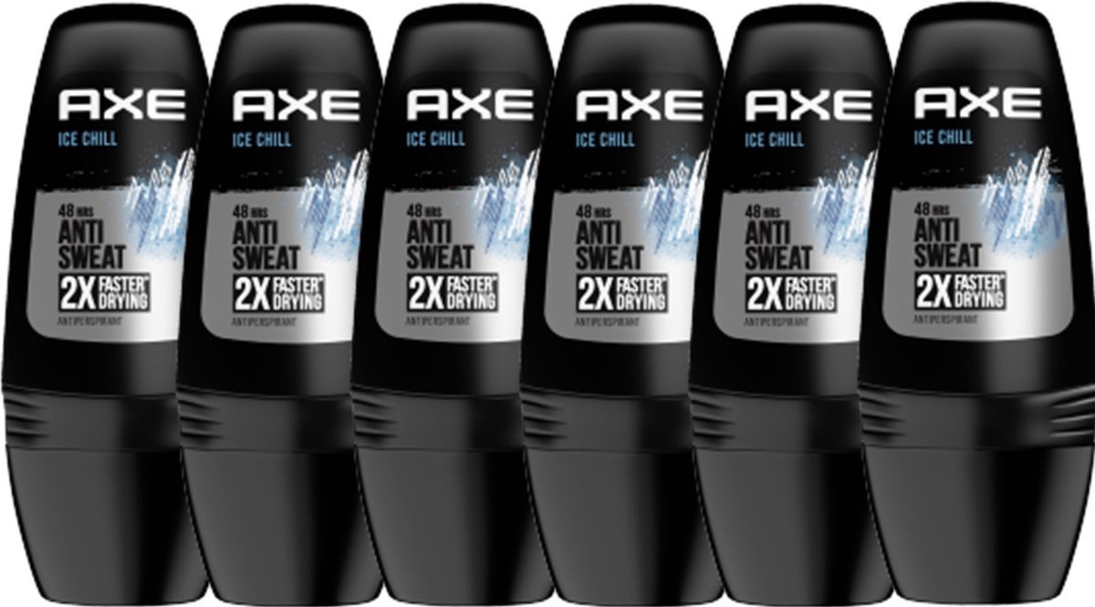 Goedkoopste 6x Axe Deororant Roller Ice Chill 50 ml
