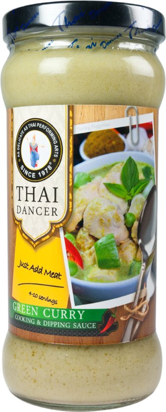 Thai Dancer Groene Curry saus 335 ml | bol