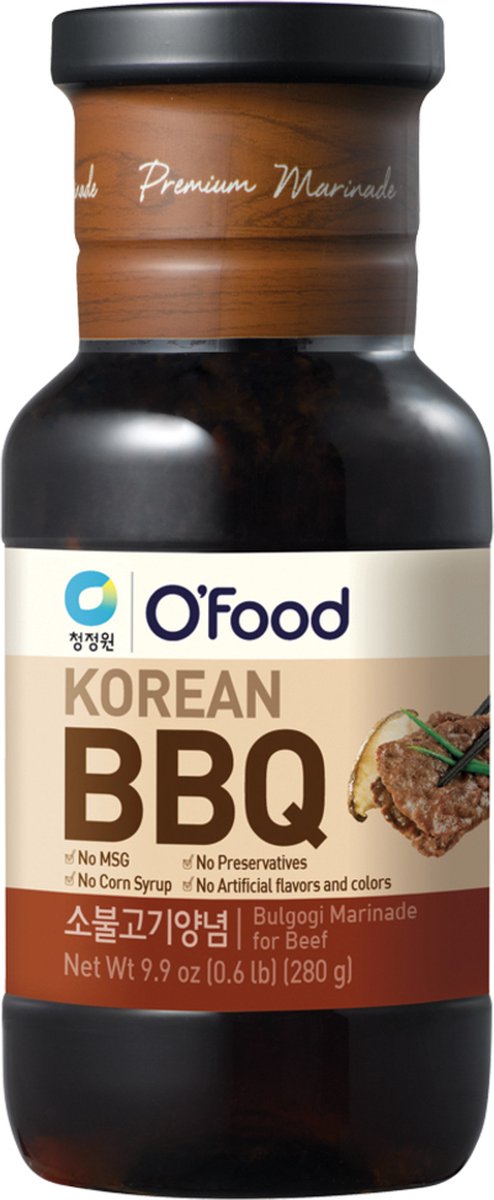 O'food Koreaanse BBQ Saus & Marinade (Rund) 280 g