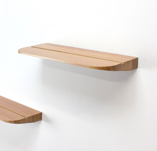 RM Design - Wandplank - Silon - Massief Eiken - Small - 35 x 15 x 3 cm |  bol.com