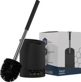 Miller Premium WC Borstel - Toiletborstel - Met Houder - Antibacterieel - Met Geur Dispenser - Zwart