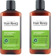 PETAL FRESH - Hair ResQ Shampoo + Conditioner Thickening + Oil Control - 2 Pak