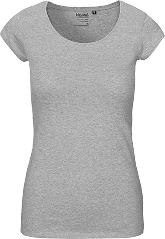 Ladies´ Roundneck T-Shirt met korte mouwen Sport Grey - XXL