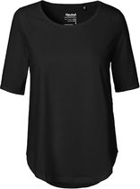 Ladies´ Half Sleeve T-Shirt met ronde hals Black - M