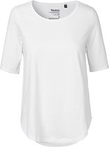 Ladies´ Half Sleeve T-Shirt met ronde hals White - XXL