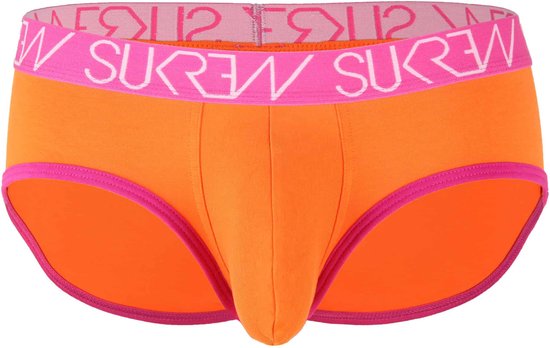 Sukrew Apex Slip Sunrise Oranje - Maat XL - Heren Ondergoed - Mannen Onderbroek