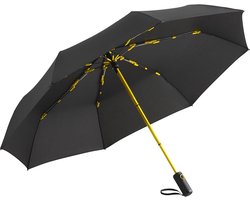 Fare Colorline 5644 extra grote zakparaplu zwart geel zakparaplu vouwparaplu opvouwbare paraplu windproof windvast stormbestendig stormparaplu reisparaplu