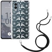 Cazy Hoesje met koord geschikt voor Nokia X30 Oh Deer