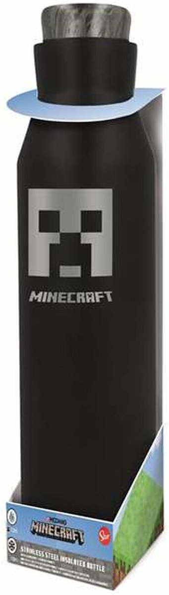 Fles Minecraft 580 ml Roestvrij staal Siliconen