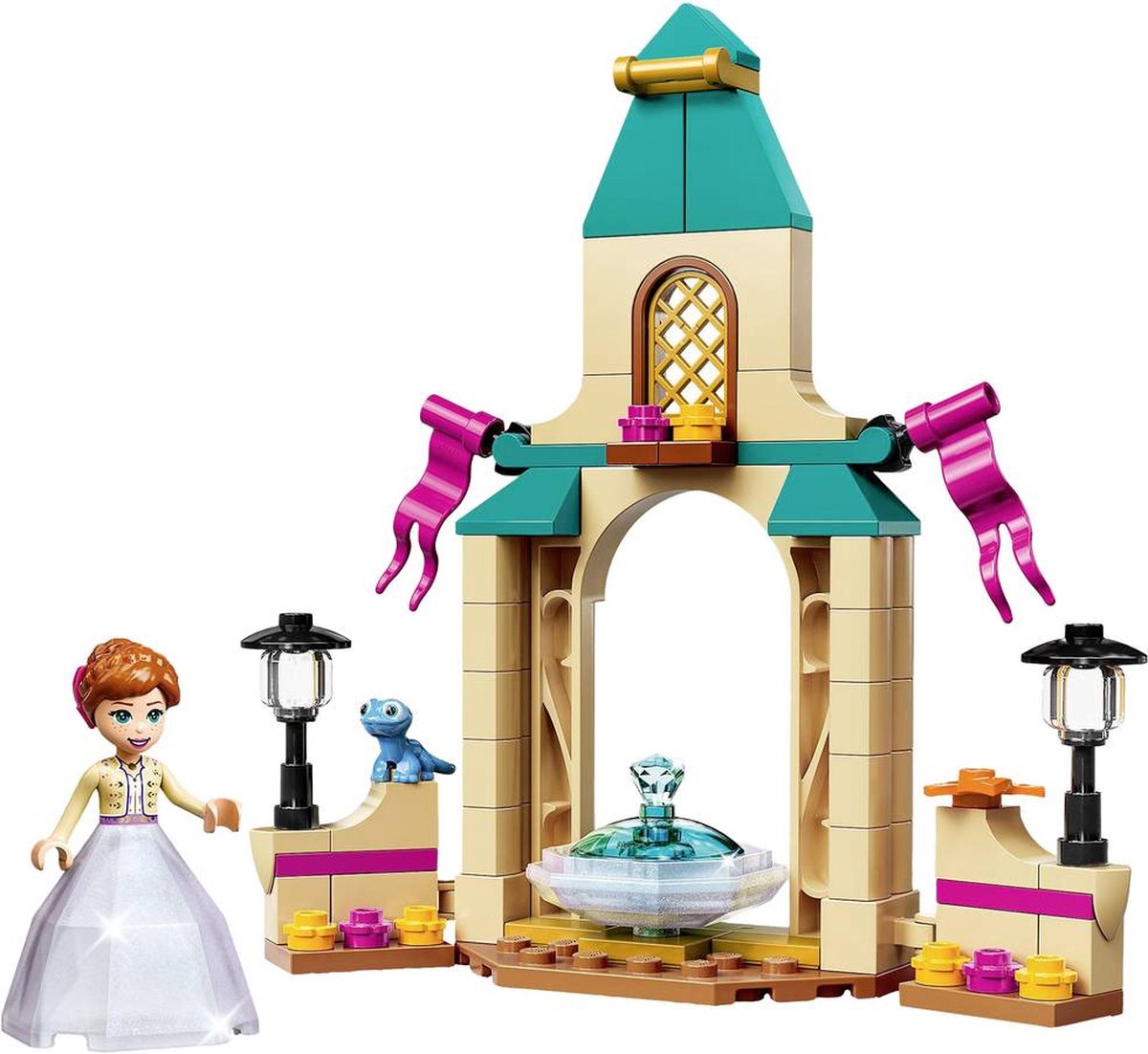 LEGO® ǀ Disney Binnenplaats van Anna's kasteel 43198 bouwset; ontworpen voor fans van Disney's Frozen 2; bouwbaar prinsessenspeelgoed dat de verbeelding prikkelt en uitnodigt tot onafhankelijk speelplezier; leuk Arendelle cadeau voor kinderen vanaf 5 — cadeau in Spellen & Speelgoed - foto 6