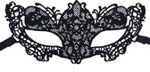Miresa - Masker MM067 - Venetiaans verkleedmasker vlinder - Zwart kant