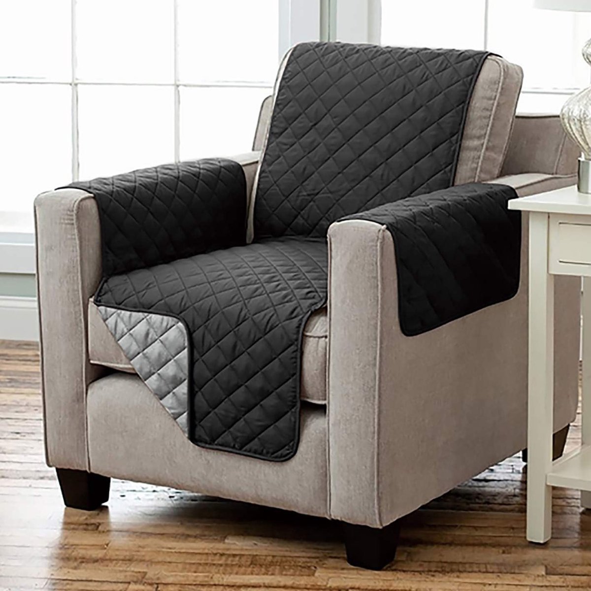 Chingcoo Fauteuilbeschermer, stoelkussen, relax, met armleuningen, stoel, overtrek, bureaustoel, relaxstoel en overtrek, warm en zacht, ter bescherming van de bekleding, leuningbescherming, 59 x 203 Chingcoo Fauteuilbeschermer, stoelkussen, relax, met armleuningen, stoel, overtrek, bureaustoel, relaxstoel en overtrek, warm en zacht, ter bescherming van de bekleding, leuningbescherming, 59 x 203