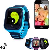 GPSHorlogeKids - GPS horloge kind - smartwatch kinderen - 4G videobellen - GPS tracker - SOS alarm - zaklantaarn - incl. simkaart - Base Blauw II