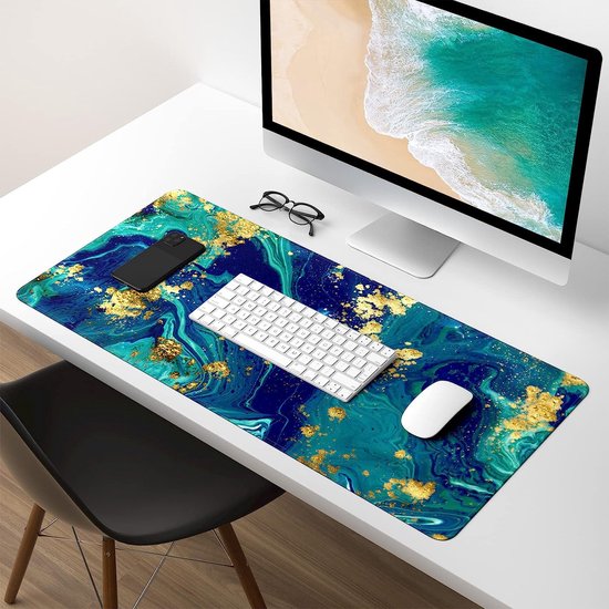 Tapis de souris clavier - grand tapis de bureau de jeu tapis étendu tapis  de bureau antidérapant