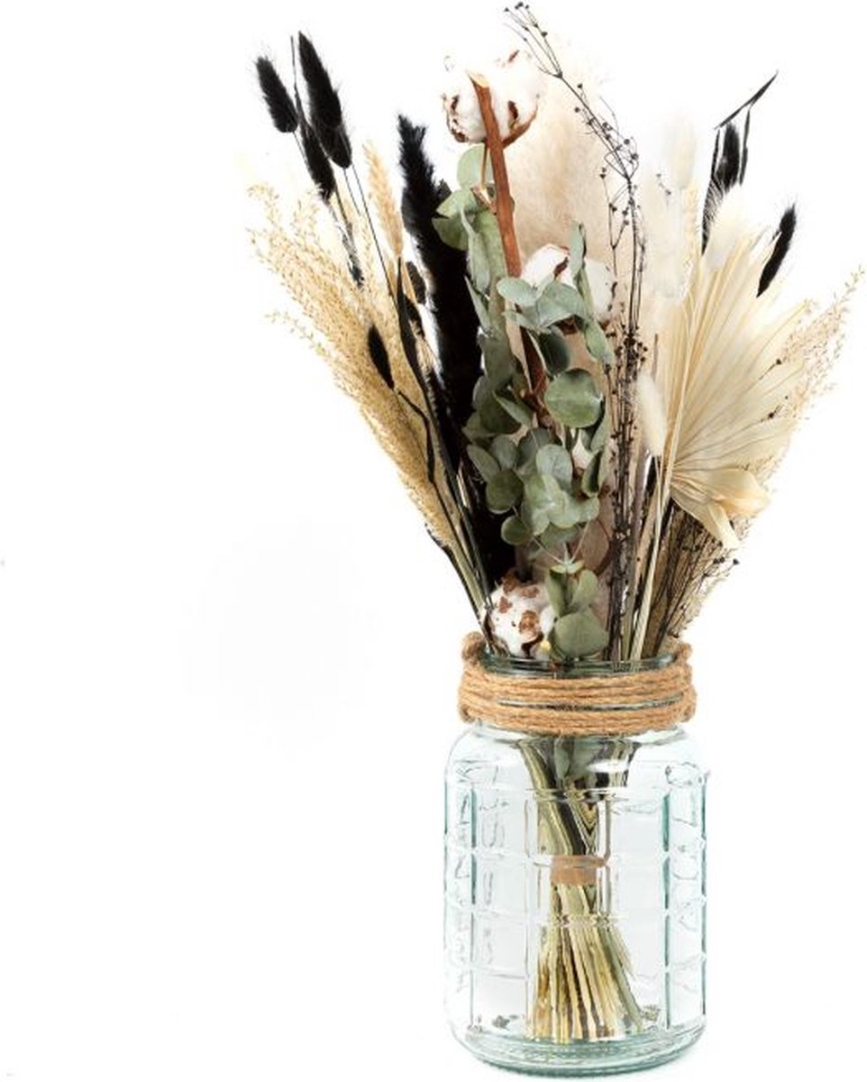 BloomGift | Droogbloemen | Droogboeketten | Droogboeket Black & White