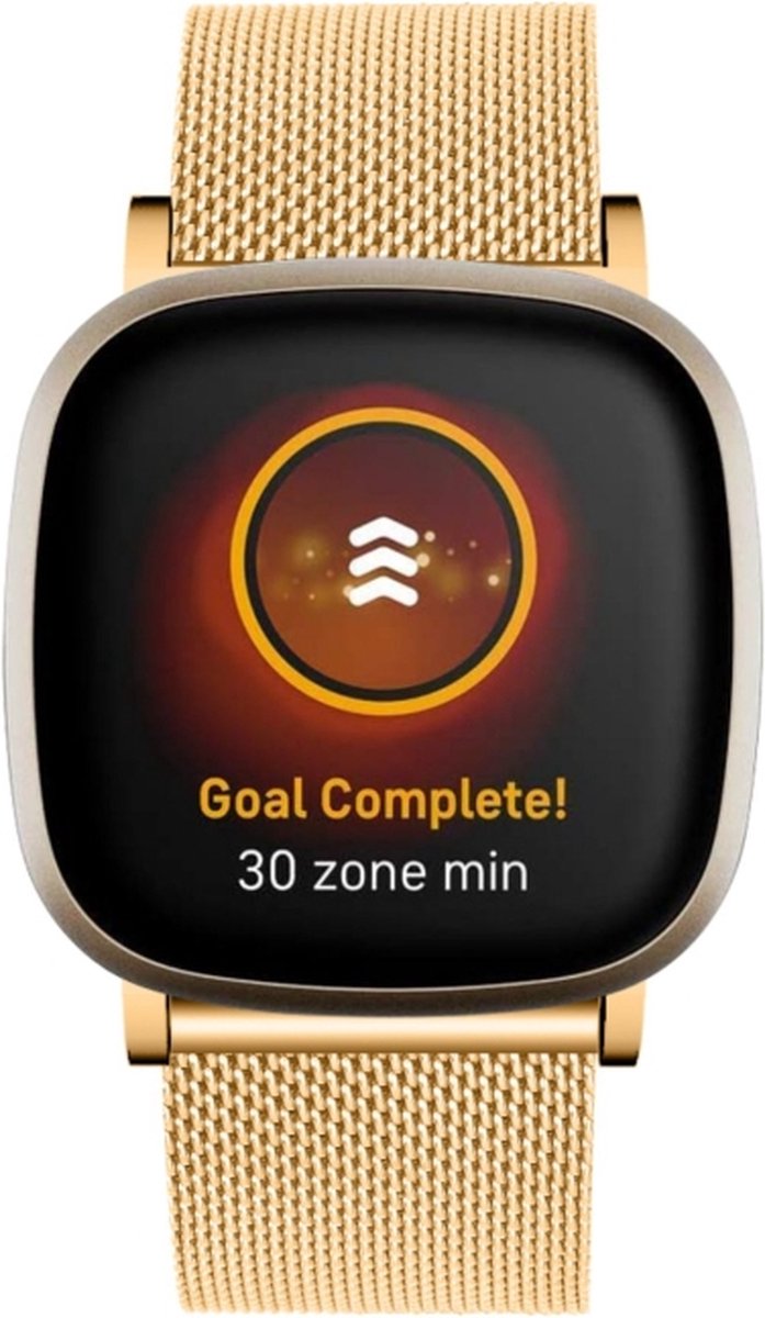 Milanees bandje - geschikt voor Fitbit Versa 4 / Sense 2 - goud