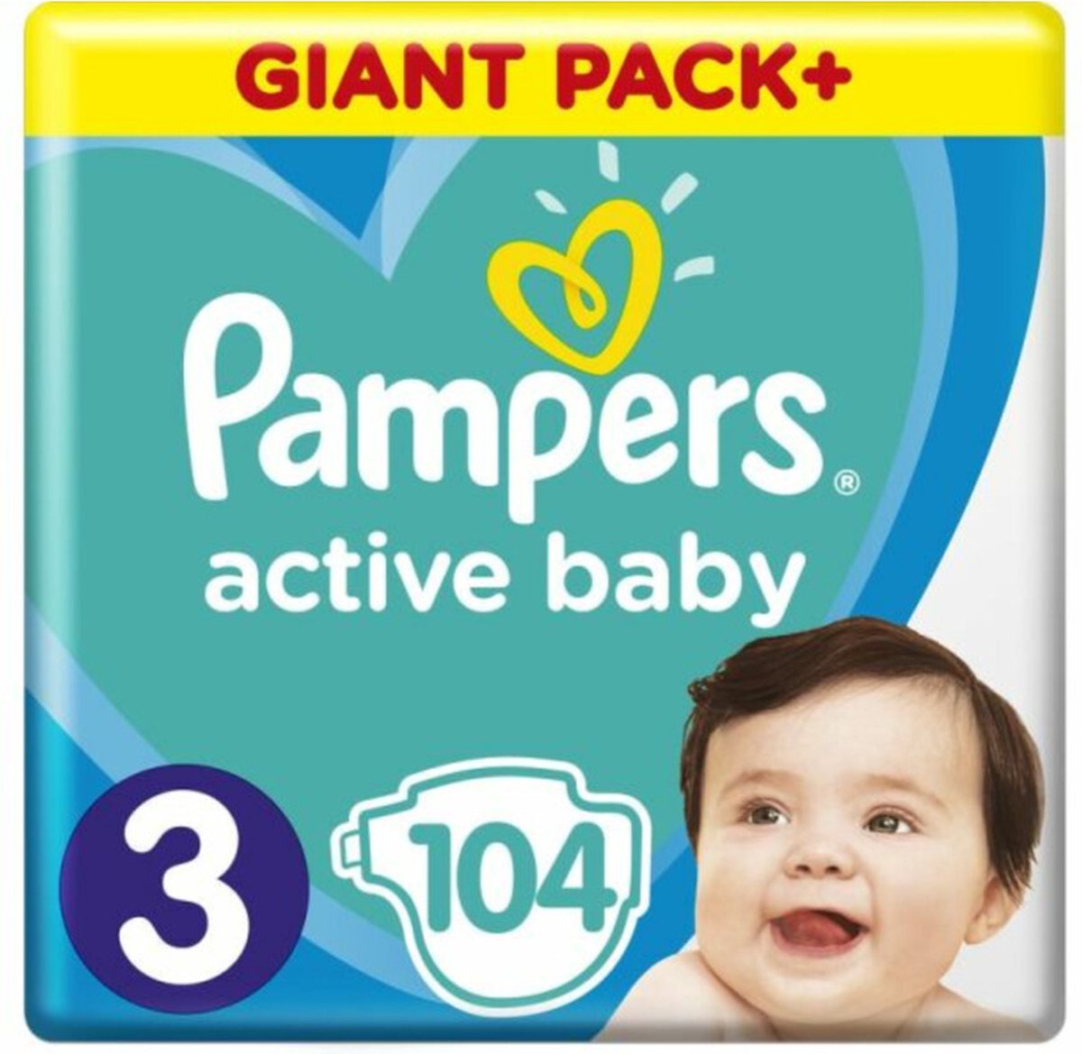 Pampers Active Baby luiers maat 3 | 104 stuks