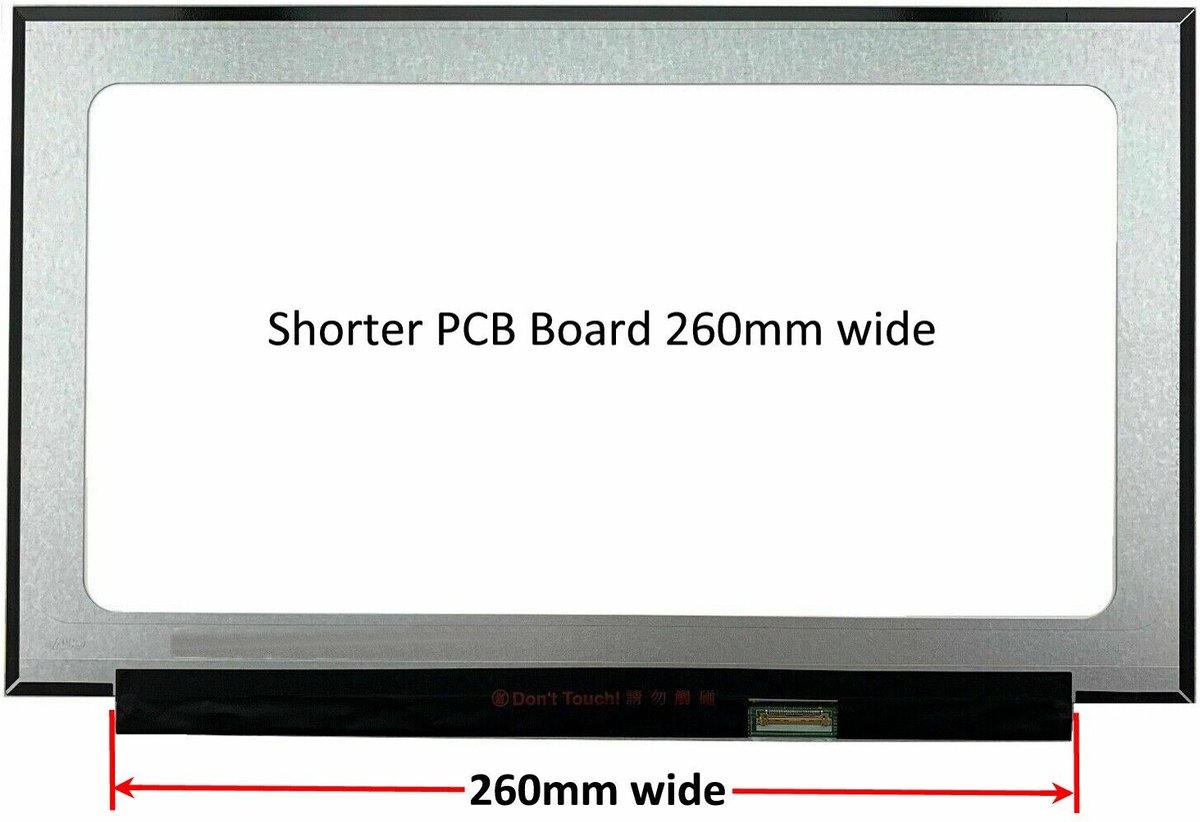 SD10W73198 Laptop Scherm 15,6″ 1920×1080 Full-HD Mat Short PCB