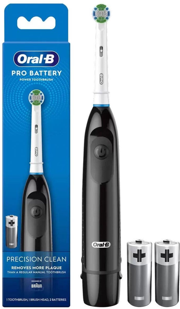 Oral-B Power Battery - Elektrische Tandenborstel - Precision - Zwart | bol.com