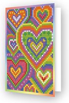 Diamond Dotz Heart Mosaic wenskaart