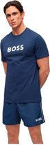 Boss 10249533 Korte Mouwen Ronde Nek T-shirt Blauw M Man