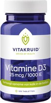 VitaKruid Vitamine D3 25 mcg 120 tabletten