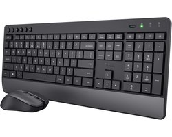 Keyboard and Mouse Trust Spanish Qwerty Black