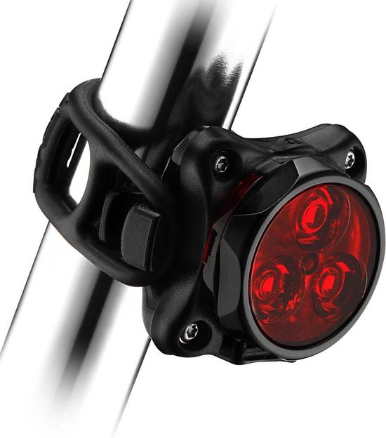 Lezyne Zecto Drive Rear - Oplaadbare LED fietslamp achter - 8 Standen - 80 Lumen - Accu tot 11 uur - Aluminium/Kunststof - Zwart - Lezyne