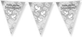 Paperdreams Bruiloft/huwelijk thema Vlaggetjes - Versieringen - 10m - Folie - Hulde aan het bruidspaar