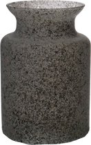 Bloemenvaas Dubai - grijs graniet - glas - D14 x H20 cm