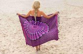 Pareo Mandala Pink Black - 160x100cm - Pareo beach - zomer pareo - dames - sarong - omslagdoek - wikkeljurk - strand - stranddoek