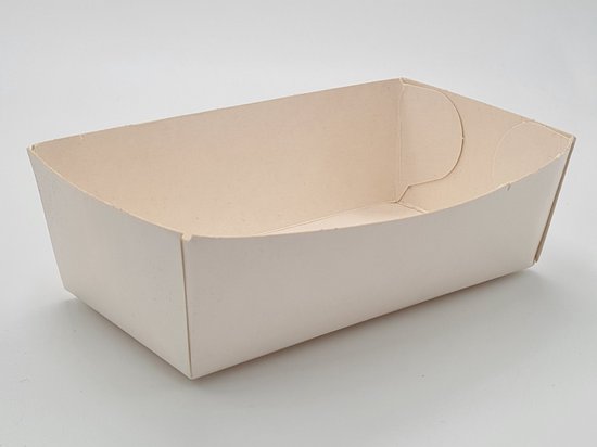 100x plateau à frites moyen grand - Kibbeling karton - karton à frites en  carton -... | bol.com
