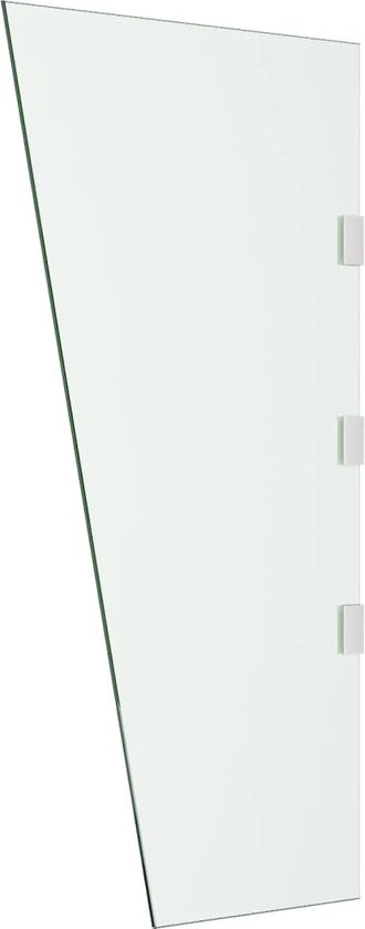 Foto: Vidaxl zijpaneel voor deurluifel 50x100 cm gehard glas transparant