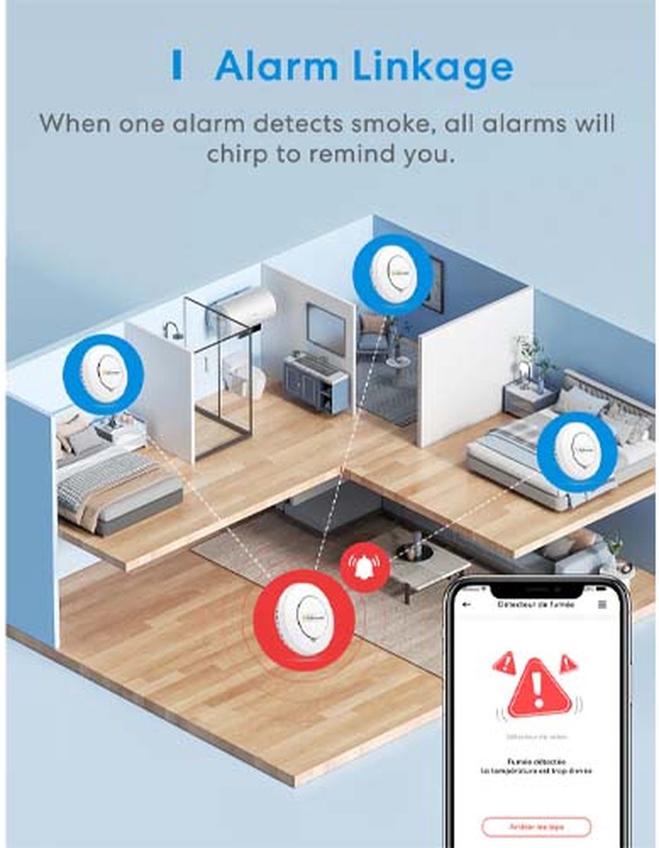 MEROSS GS559 Smart Smoke alarm rookmelder thumbnail 3