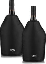 VDN Lot de 2 refroidisseurs à vin Taille universelle - Refroidisseur de bouteille - Refroidisseur à Vin - Refroidit jusqu'à 3 heures - Hydrofuge