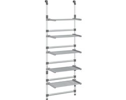 vidaXL - Droogrek - 5-laags - hangend - aluminium
